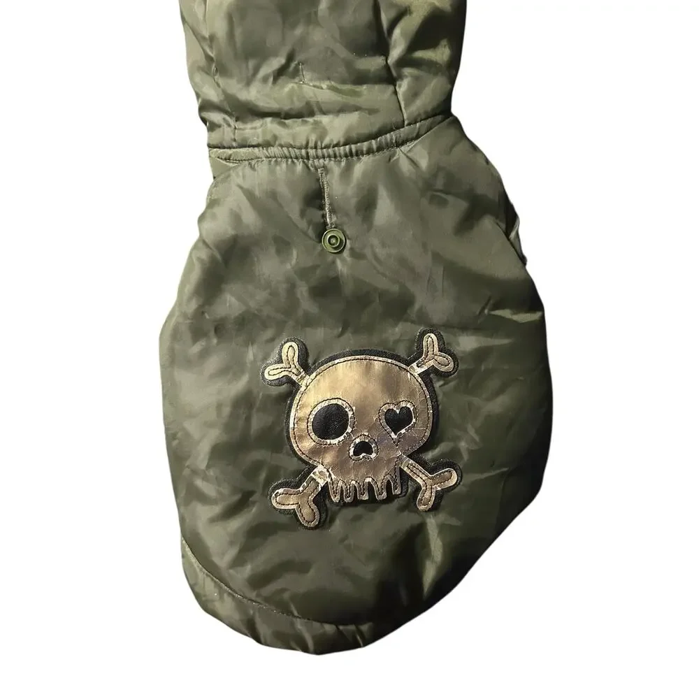 Handsome Pete Dog Jacket Small Skull & Crossbones